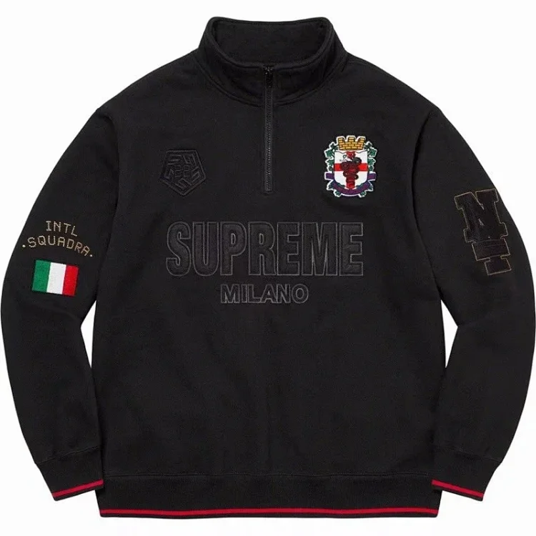 European and American trendy Satin Appliqué Hooded Sweatshirt hooded long-sleeved fleece sweatshirt