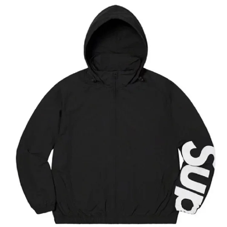 European and American trendy Satin Appliqué Hooded Sweatshirt hooded long-sleeved fleece sweatshirt