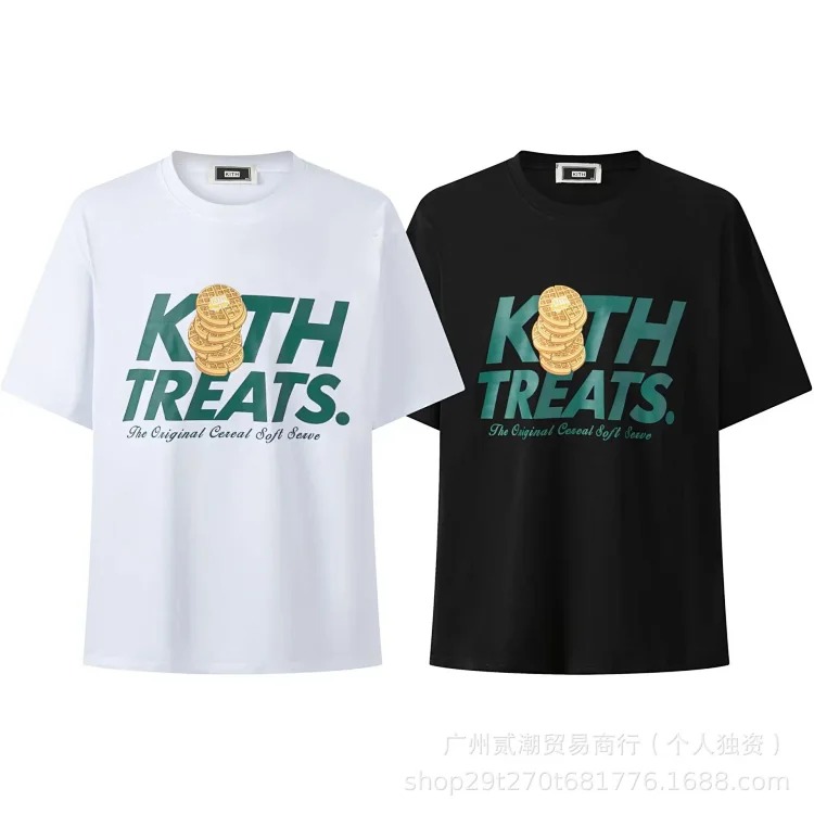 KITH Kitth Cartoon Animation Print Casual Loose Sports Short-sleeved T-shirt for