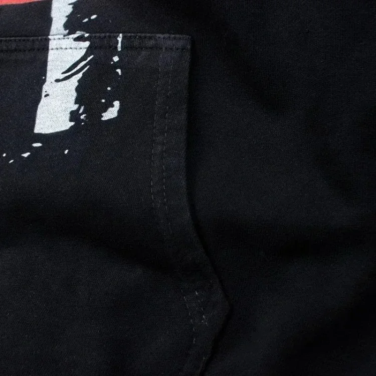 420g Heavyweight Washed Sweatshirt Travis Scott Hooded Sweatshirt Washed Spray Ma Liu Distressed Hoodie