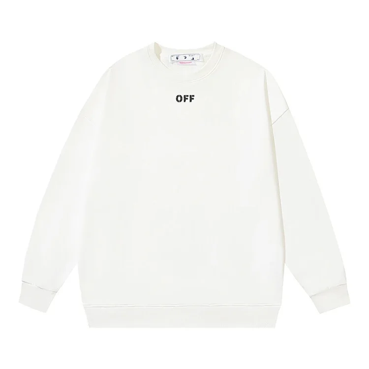 OW arrow oil painting simple printed pullover terry style