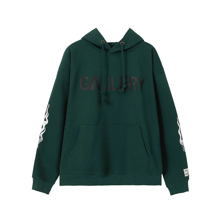 Retro distressed GD brain casual loose hooded sweatshirt for men and women with the same style hoodie