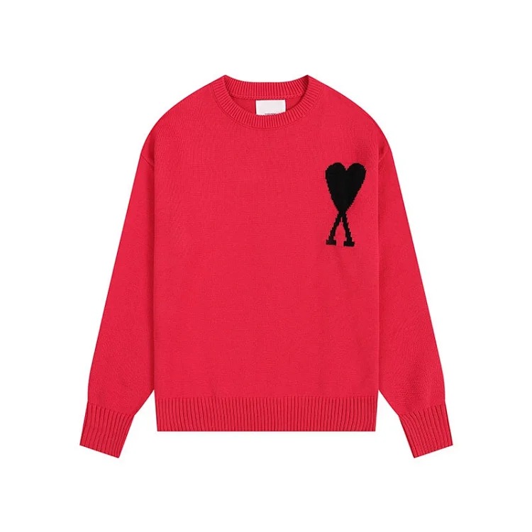 Love sweater for men and women striped youth heart casual pullover sweater