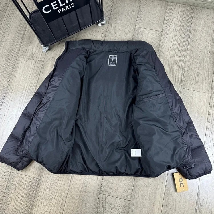 Men's and women's stand collar down jackets