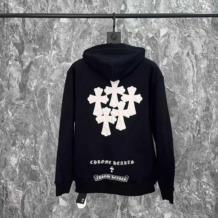 CH cross hooded sweatshirt is versatile and fashionable