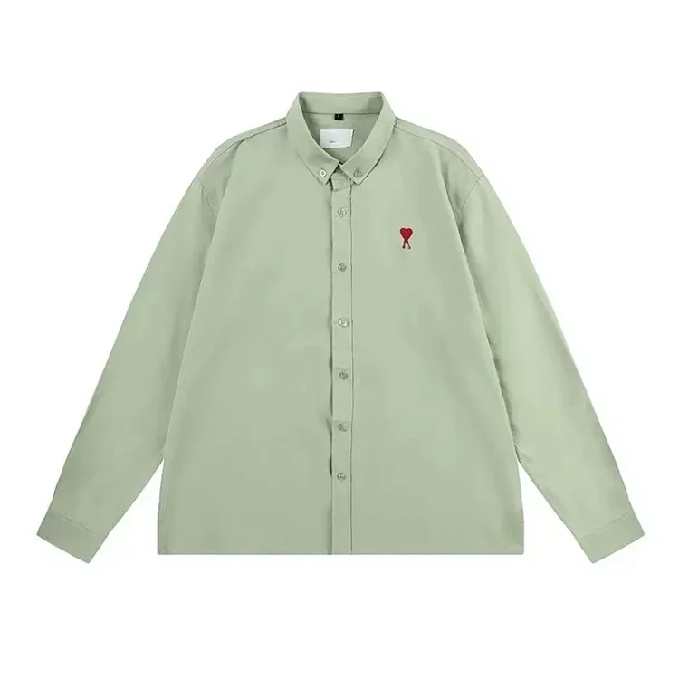 Love embroidered cotton shirt for men and women