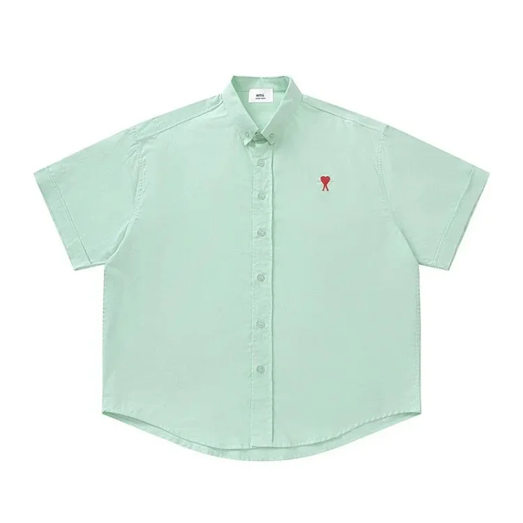 Love embroidered cotton shirt for men and women