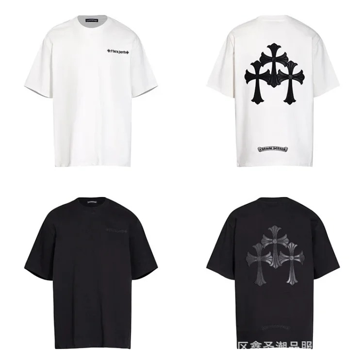 CH summer European and American street hip-hop short-sleeved series for men and women