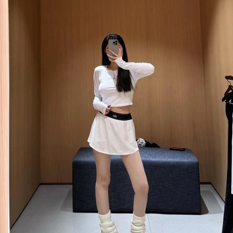 Yoga Sports Quick-drying Tennis Skirt High-waisted Anti-exposure Breathable Outdoor Running Short Skirt