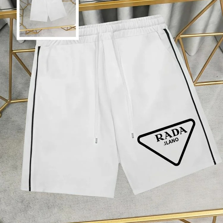 Metal triangle logo series style P short-sleeved T-shirts for men and women
