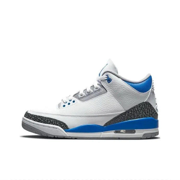 Jordan AJ3 Mid-range Hiroshi Fujiwara Black and White Cardinal White Wine Red White Cement