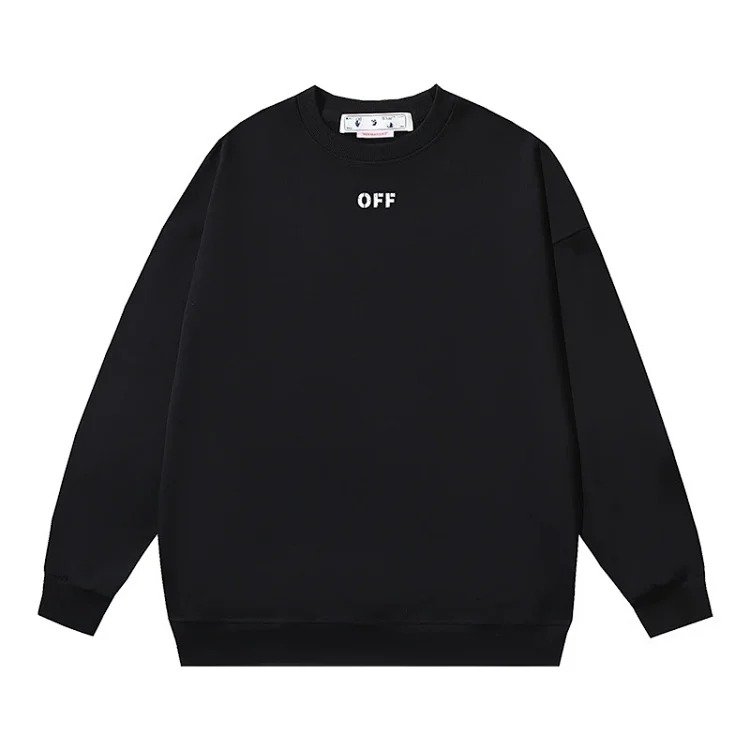 OW arrow oil painting simple printed pullover terry style