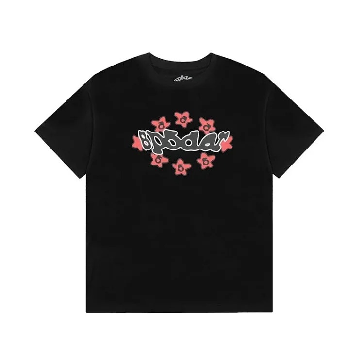 Spider web print summer loose and trendy short-sleeved T-shirt for men and women couples