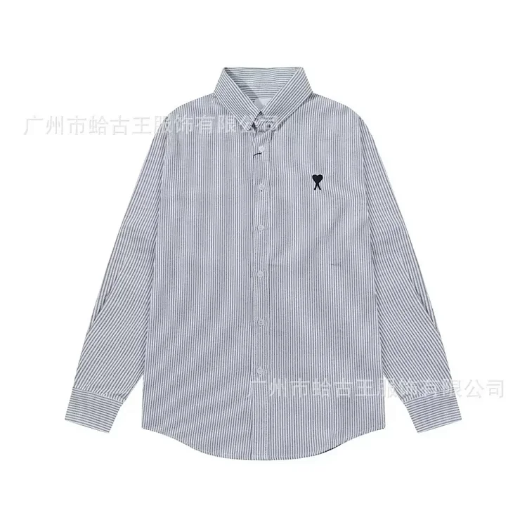 Love embroidered cotton shirt for men and women