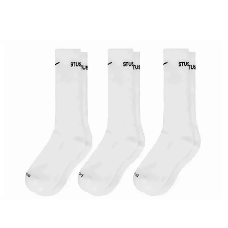Nike X Stussy FW22 Joint Series Asymmetric Logo Jacquard Sports High Socks Men's