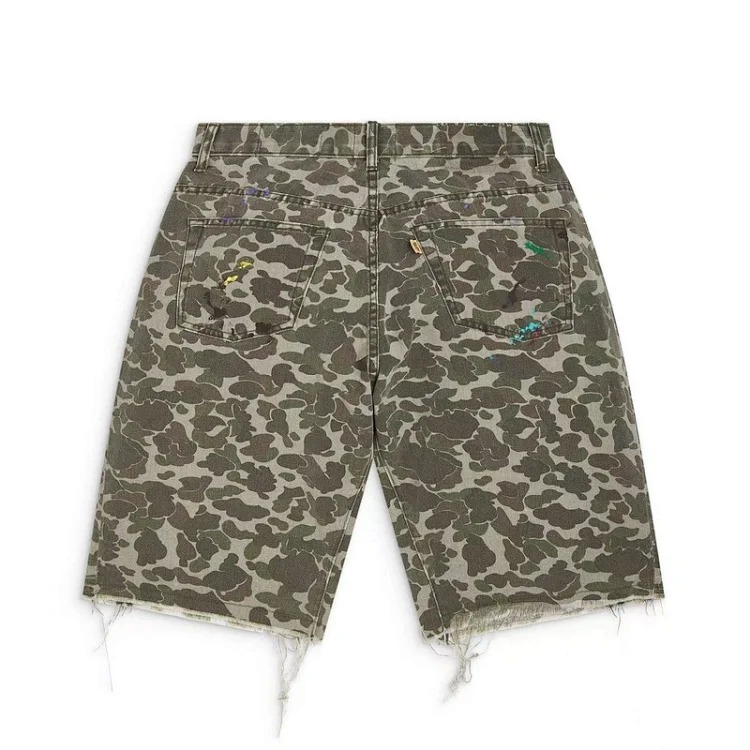 overalls camouflage shorts