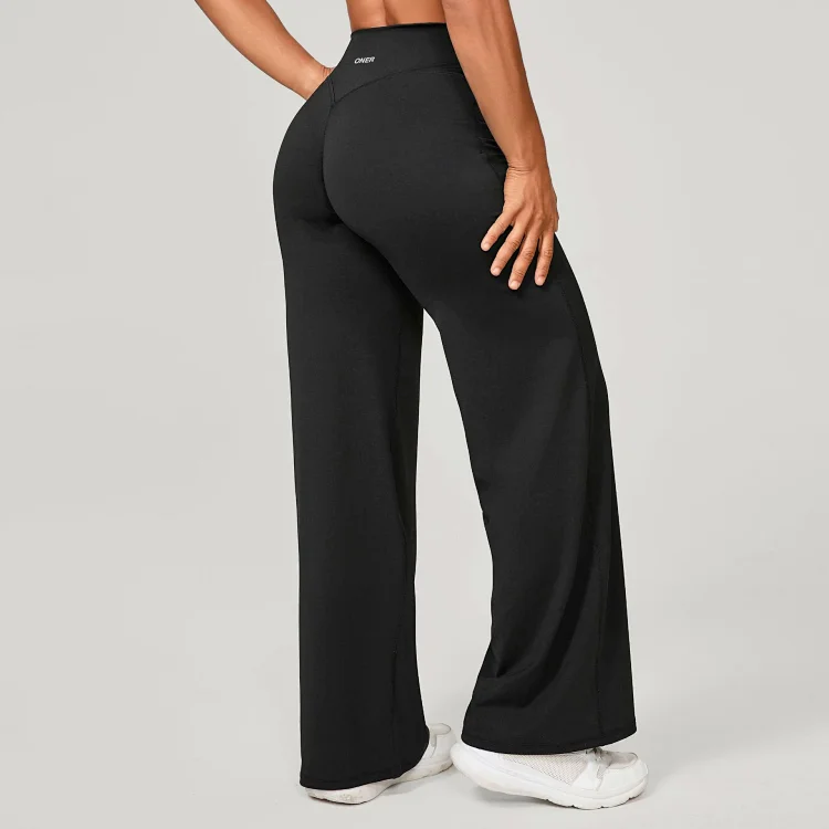 Straight, loose and soft Oner autumn and winter running Pilates fitness straight high-waisted trousers yoga wide-leg pants new style *No quality problems and no returns without reason