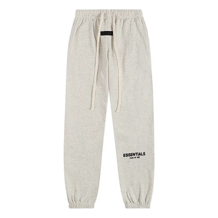 New FEAR OF GOD ESSENTIALS flocked letter men and women casual loose plus velvet hooded sweatshirt trendy