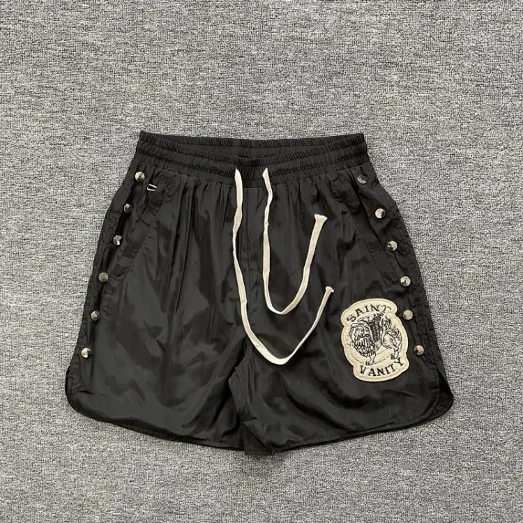 Saint letter towel embroidered hooded short-sleeved shirt casual shorts suit