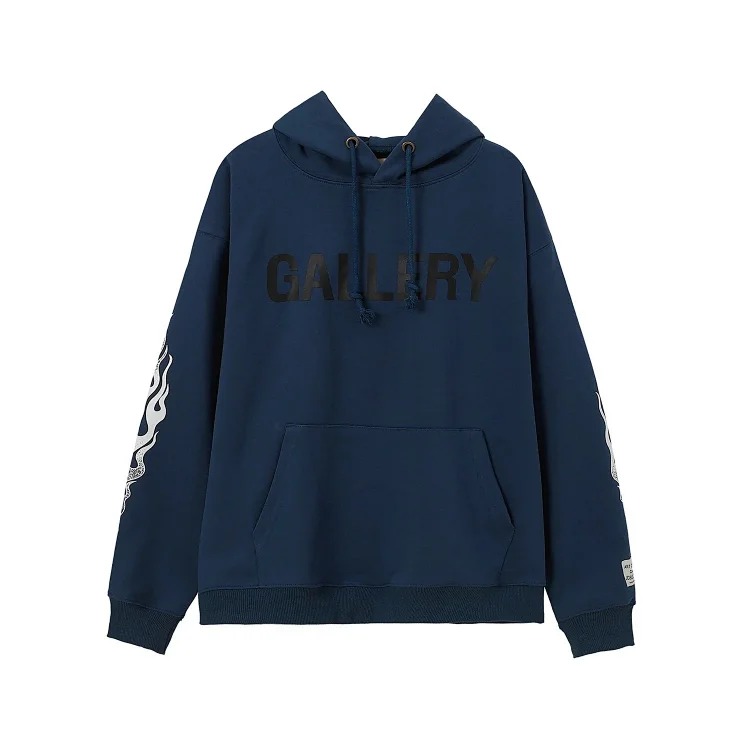 Distressed brain print casual loose hooded sweatshirt for men and women