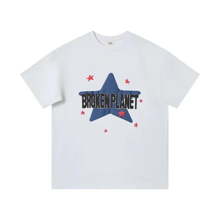 BROKEN PLANET Broken Planet American Foam Short-sleeved Loose Versatile T-shirt