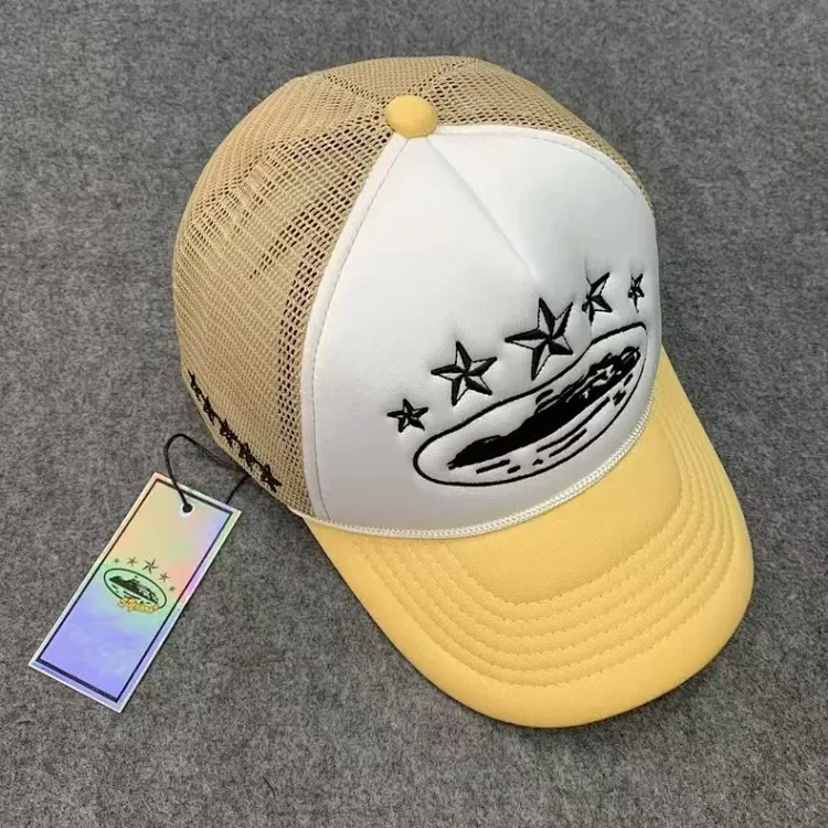 Corteiz 5 Starz Alcatraz Trucker American truck hat foreign trade trendy brand embroidered sun protection card