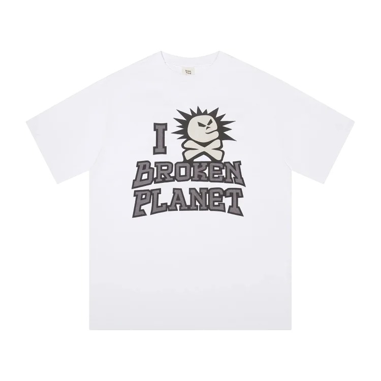 BROKEN PLANET Broken Planet American Foam Short-sleeved Loose Versatile T-shirt
