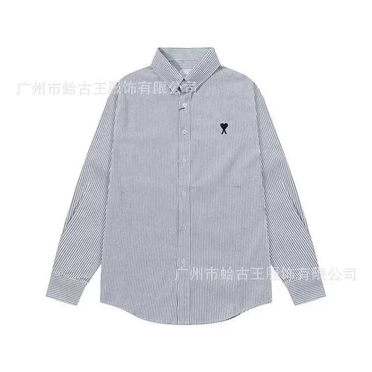 Love embroidered cotton shirt for men and women