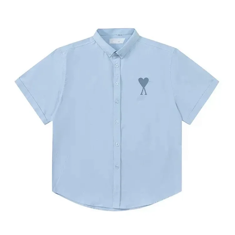 Love embroidered cotton shirt for men and women