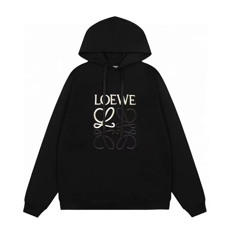 Pure cotton long-sleeved sweatshirt, classic letter embroidery, casual loose and versatile hoodie