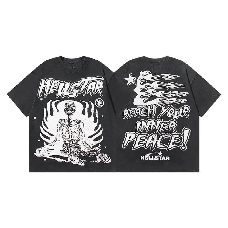 2024 American Wear Loose Washed Short-sleeved T-shirt Tee