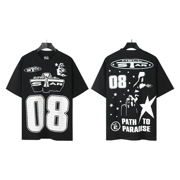 2024 American Wear Loose Washed Short-sleeved T-shirt Tee