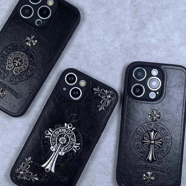 潮牌金属适用iphone15promax手机壳苹果16pro立体十字架个性13plu