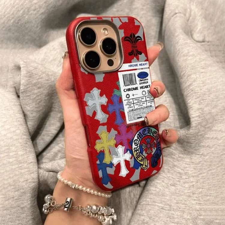 CH Colorful Cross Metal Frame Phone Case product image