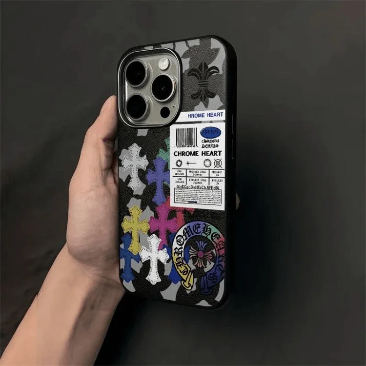 CH Colorful Cross Metal Frame Phone Case product image