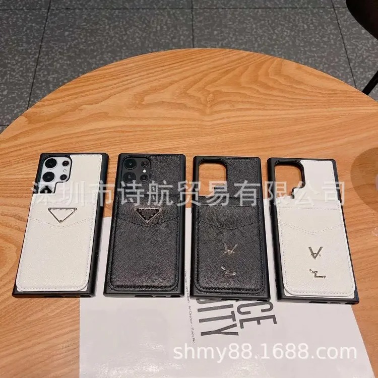 适用ihone16promax手机壳时尚简约苹果多卡位卡包经典百搭保护套