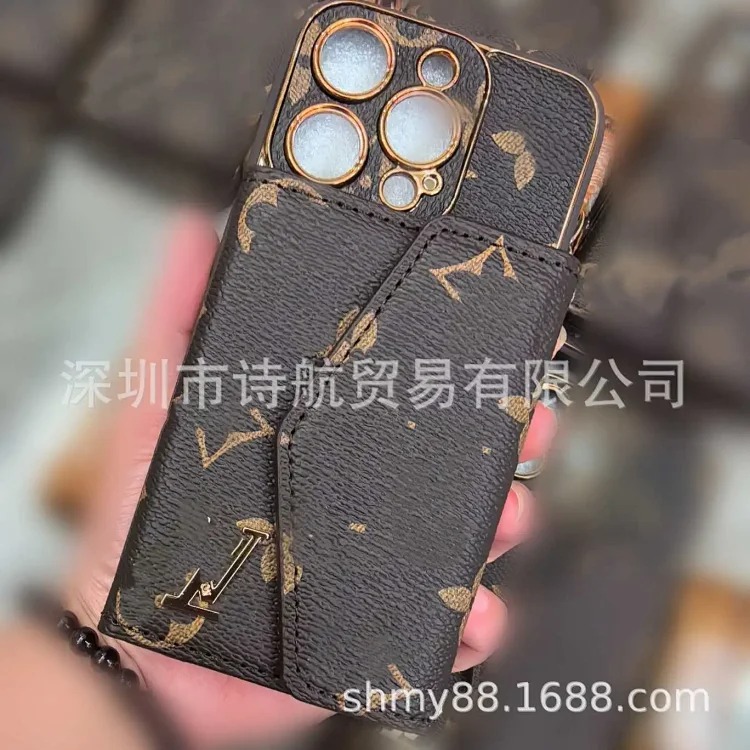 适用苹果17手机壳ihone16promax新款多功能多卡位精孔防摔保护套