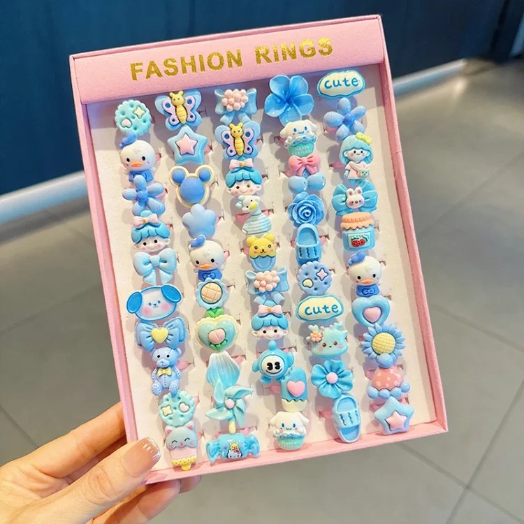 Cartoon Retro Matte Ring