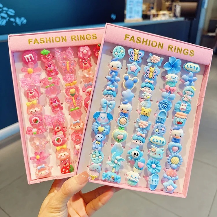 Cartoon Retro Matte Ring