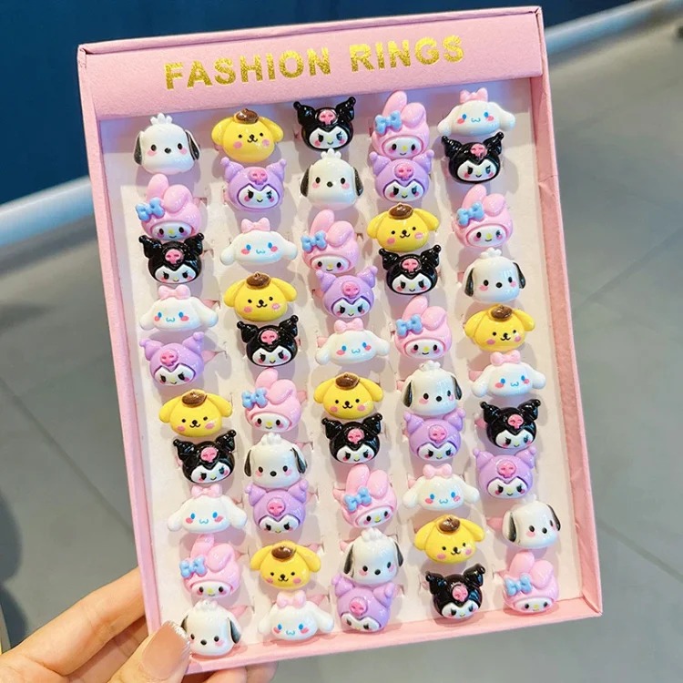 Cartoon Retro Matte Ring