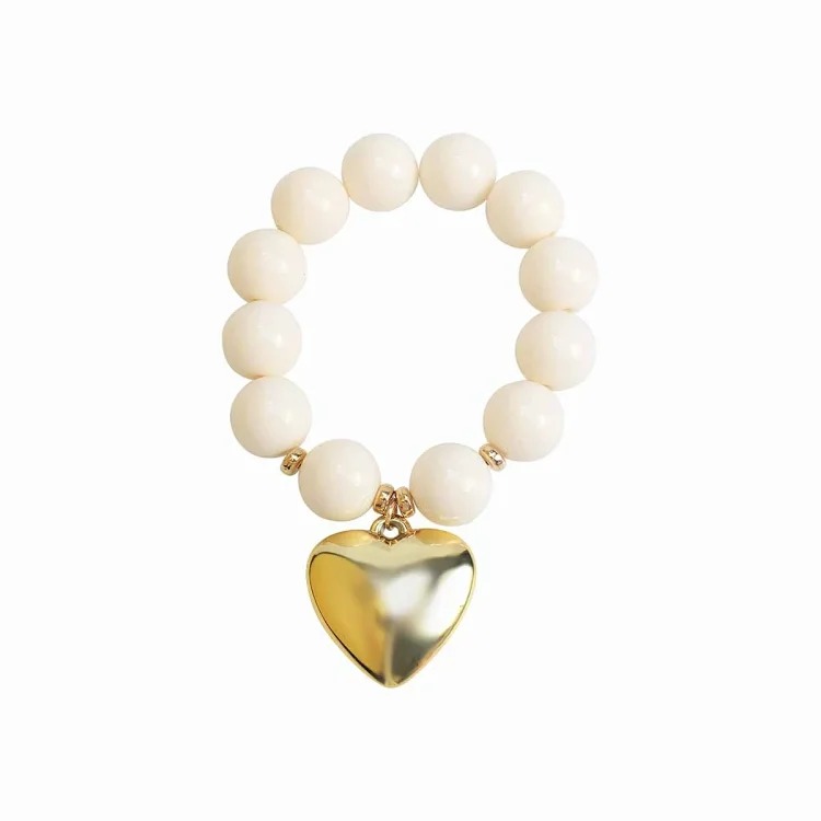 Fashion Pearl Heart Necklace B3767