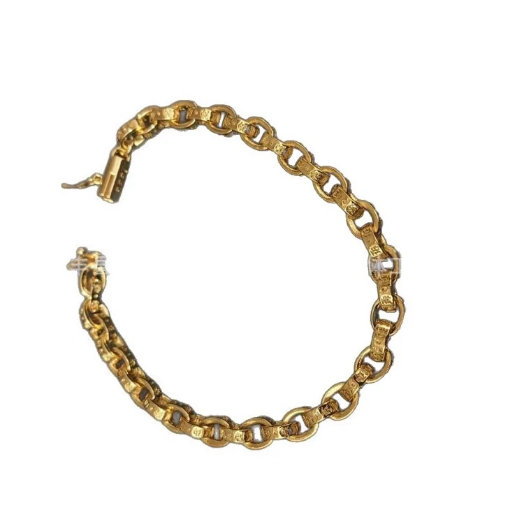 Chrome Hearts Vintage Unisex Couple Silver Bracelet
