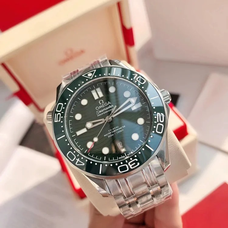 DX184 watch luminous birthday gift watch sports watch mechanical watch Omega men's watch mechanical waterproof calendar waterproof watch steel band watch