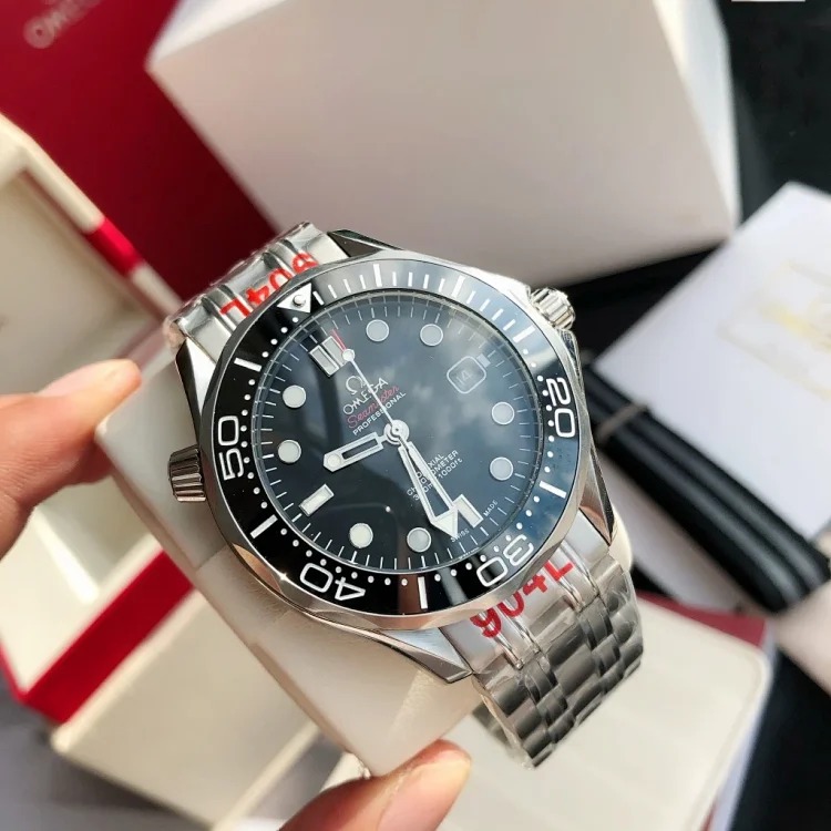 DX184 watch luminous birthday gift watch sports watch mechanical watch Omega men's watch mechanical waterproof calendar waterproof watch steel band watch