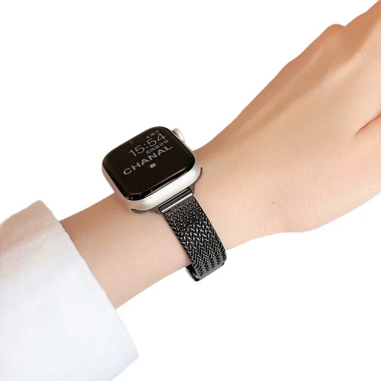 Suitable for Apple i Watch SE10Ultra98765432 watch with wheat ear magnetic metal fine style for women