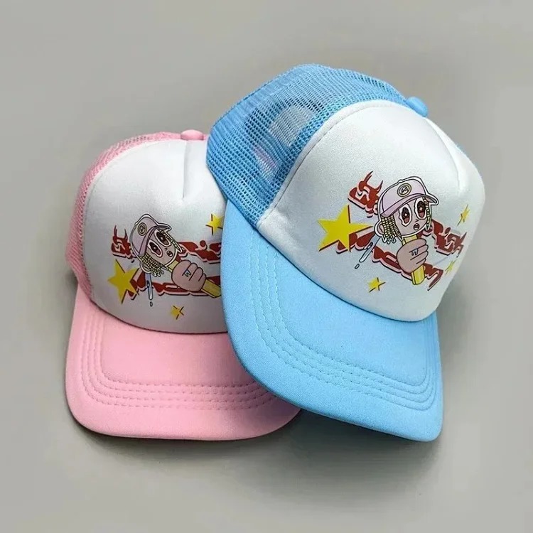 Youth Trendy Youth Fashion Color Block Letter Baseball Cap