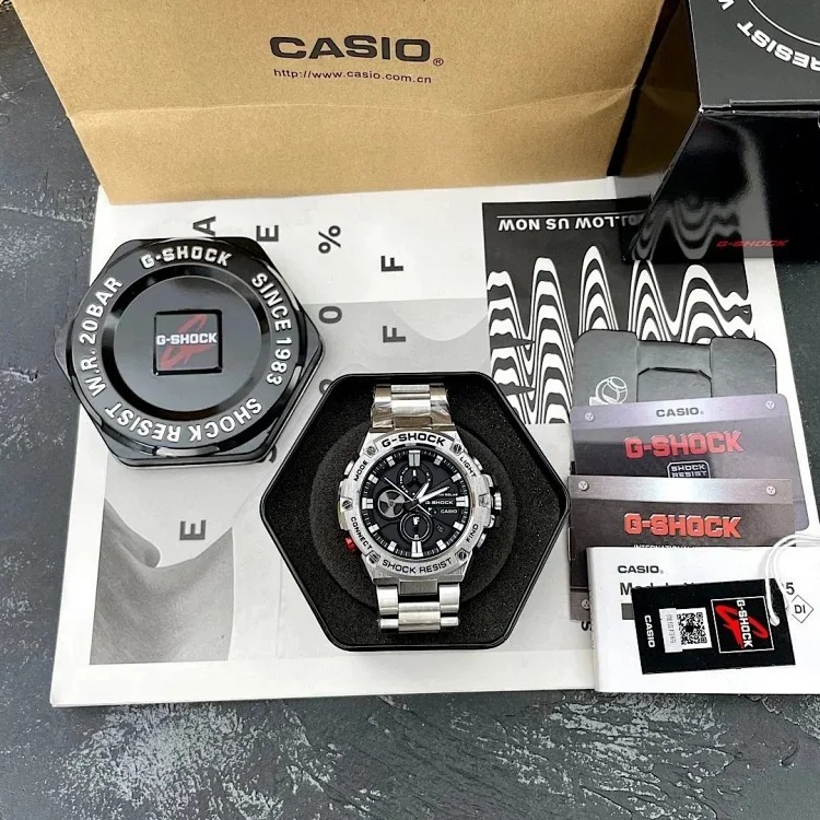 Casio&luminous men's sports waterproof steel heart b100