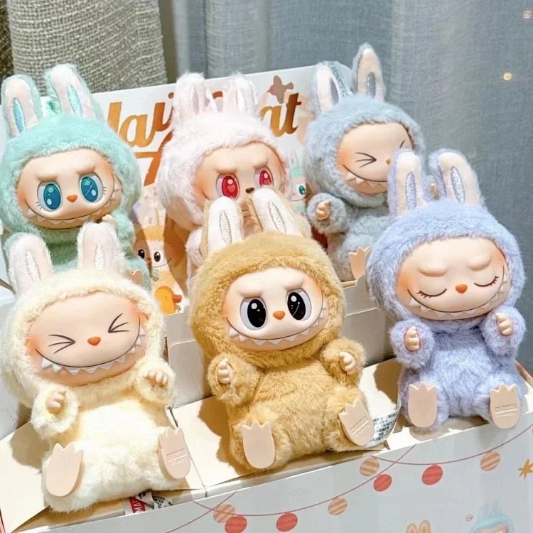 搪胶脸摆件马卡龙一代二代毛绒玩具公仔手办 product image