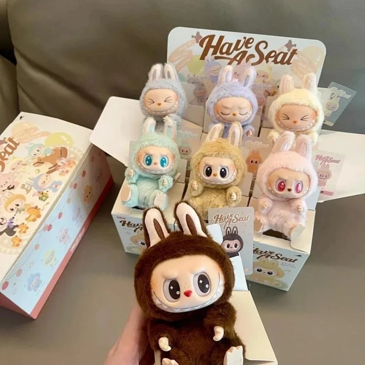 搪胶脸摆件马卡龙一代二代毛绒玩具公仔手办 product image