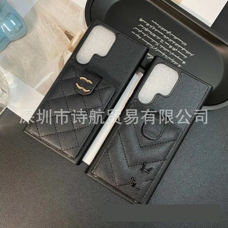适用ihone16ro手机壳插卡苹果15lus简约带卡包卡夹菱格保护套